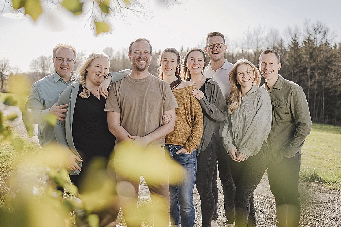 Gruppe Familie Familienfotos Großfamilie